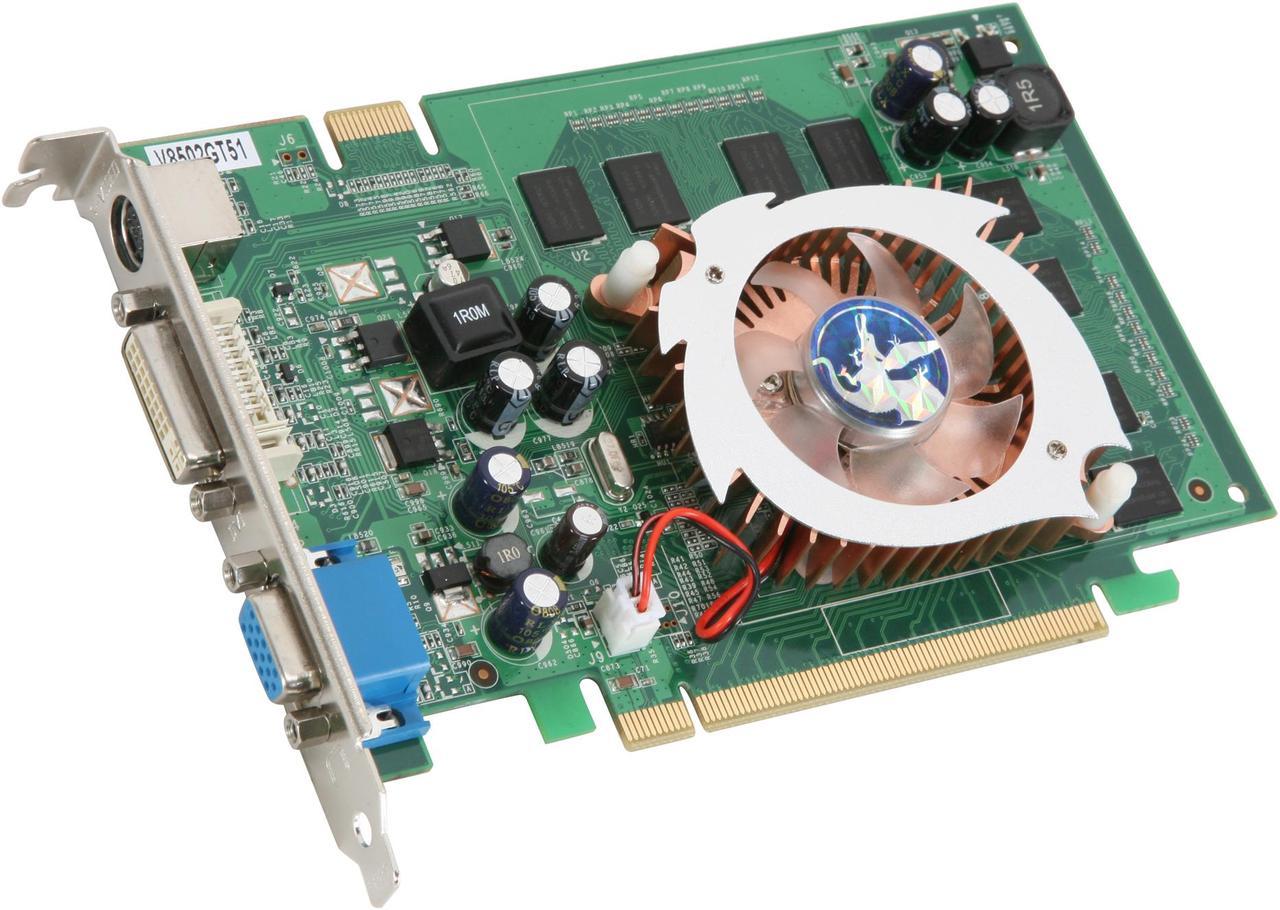 BIOSTAR GeForce 8500 GT 512MB GDDR2 PCI Express x16 SLI Support Video Card V8502GT51