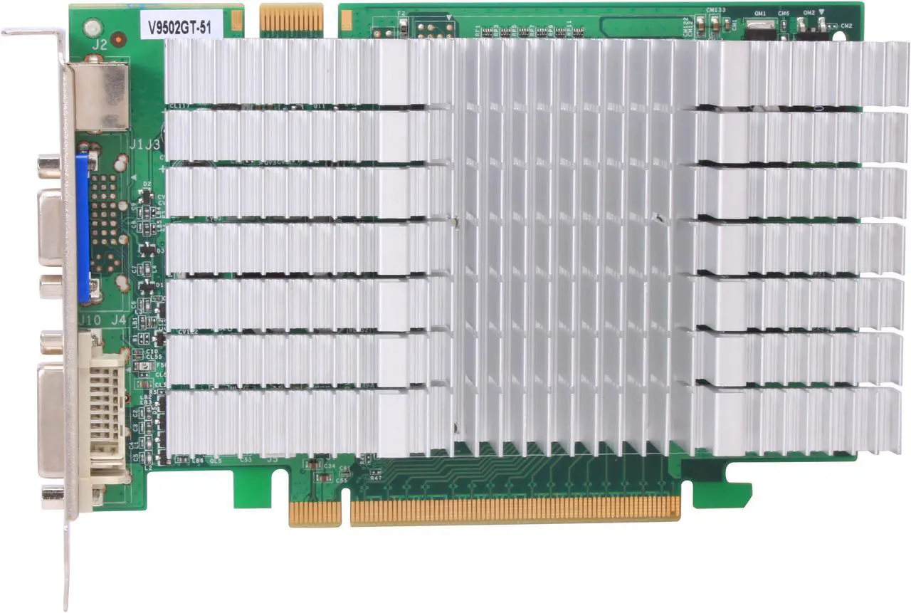 Alt view image 3 of 5 - BIOSTAR GeForce 9500 GT 512MB GDDR2 PCI Express 2.0 x16 SLI Support Graphics Card V9502GT51