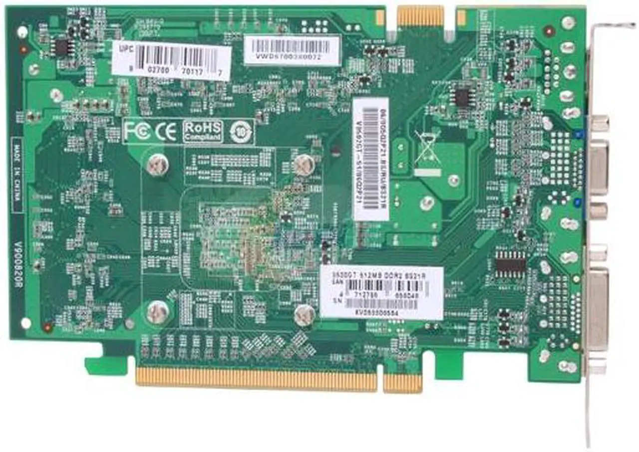 Alt view image 4 of 5 - BIOSTAR GeForce 9500 GT 512MB GDDR2 PCI Express 2.0 x16 SLI Support Graphics Card V9502GT51