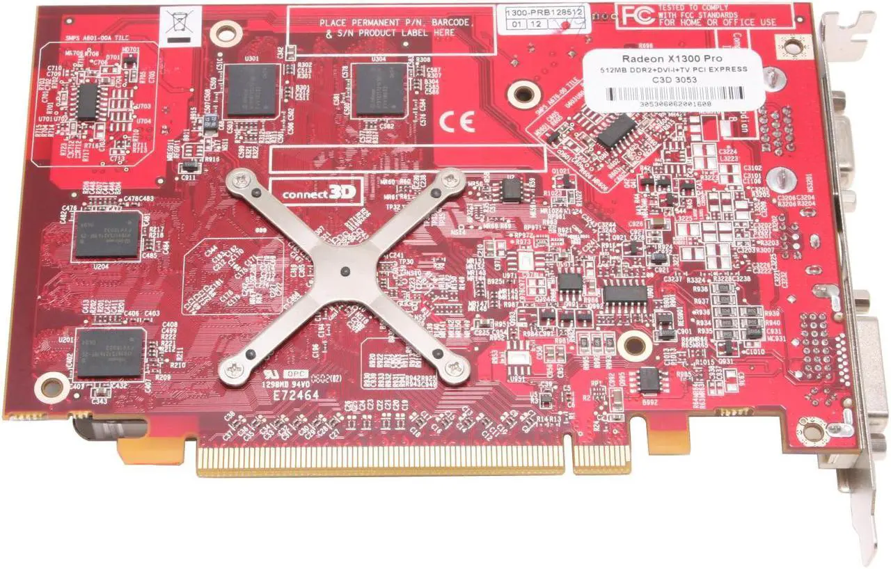 Alt view image 4 of 6 - connect3D Radeon X1300PRO 512MB GDDR2 PCI Express x16 Graphics Card 3053