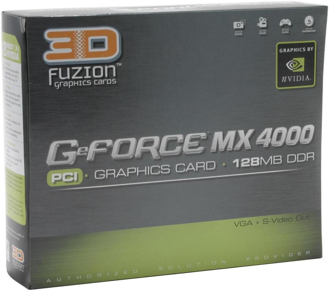 Alt view image 5 of 5 - 3D Fuzion GeForce MX4000 128MB DDR PCI Graphics Card 3DFR4000P