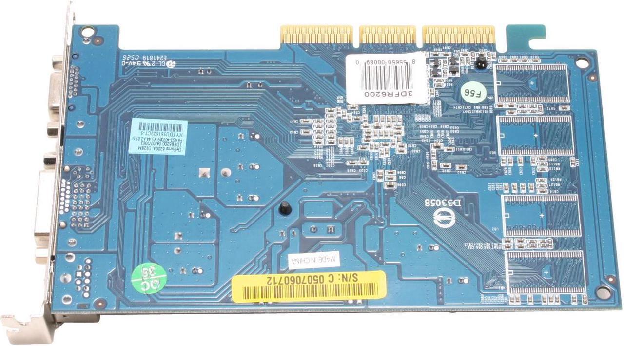 Alt view image 4 of 6 - 3D Fuzion GeForce 6200 128MB DDR AGP 4X/8X Graphics Card 3DFR6200