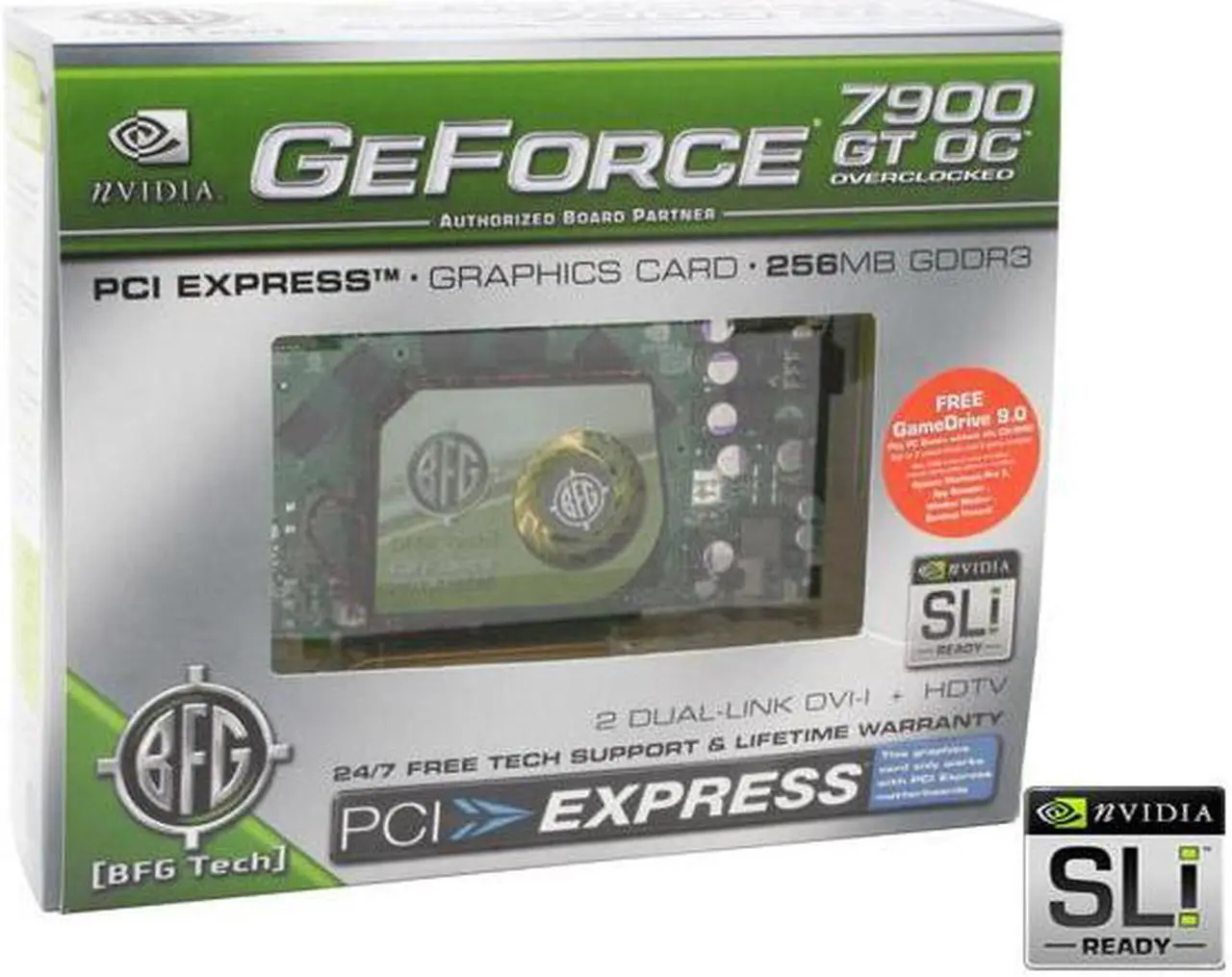 Alt view image 7 of 7 - BFG Tech GeForce 7900GT 256MB GDDR3 PCI Express x16 SLI Support Graphics Card BFGR79256GTOCE