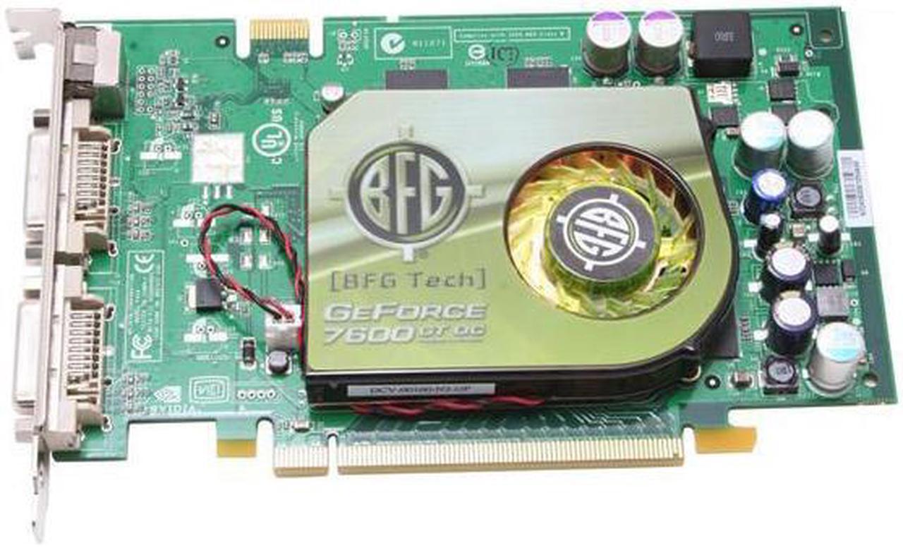 Alt view image 2 of 6 - BFG Tech GeForce 7600GT 256MB GDDR3 PCI Express x16 SLI Support Graphics Card BFGR76256GTOCE