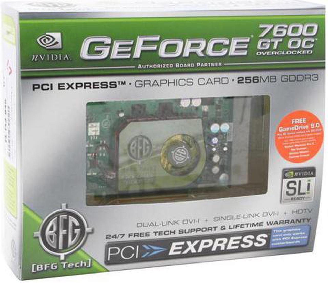 Alt view image 6 of 6 - BFG Tech GeForce 7600GT 256MB GDDR3 PCI Express x16 SLI Support Graphics Card BFGR76256GTOCE