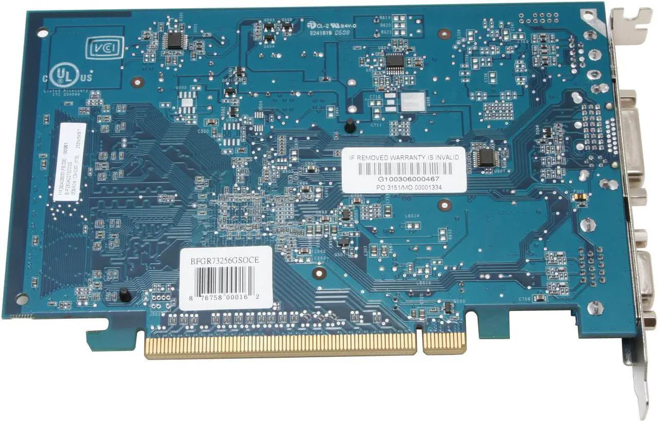 Alt view image 3 of 5 - BFG Tech GeForce 7300GS 512MB(256MB on board) GDDR2 PCI Express x16 Graphics Card BFGR73256GSOCE