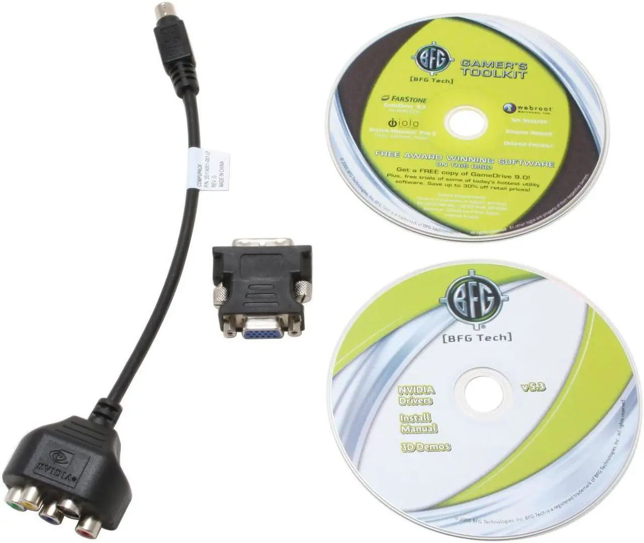 Alt view image 4 of 5 - BFG Tech GeForce 7300GS 512MB(256MB on board) GDDR2 PCI Express x16 Graphics Card BFGR73256GSOCE