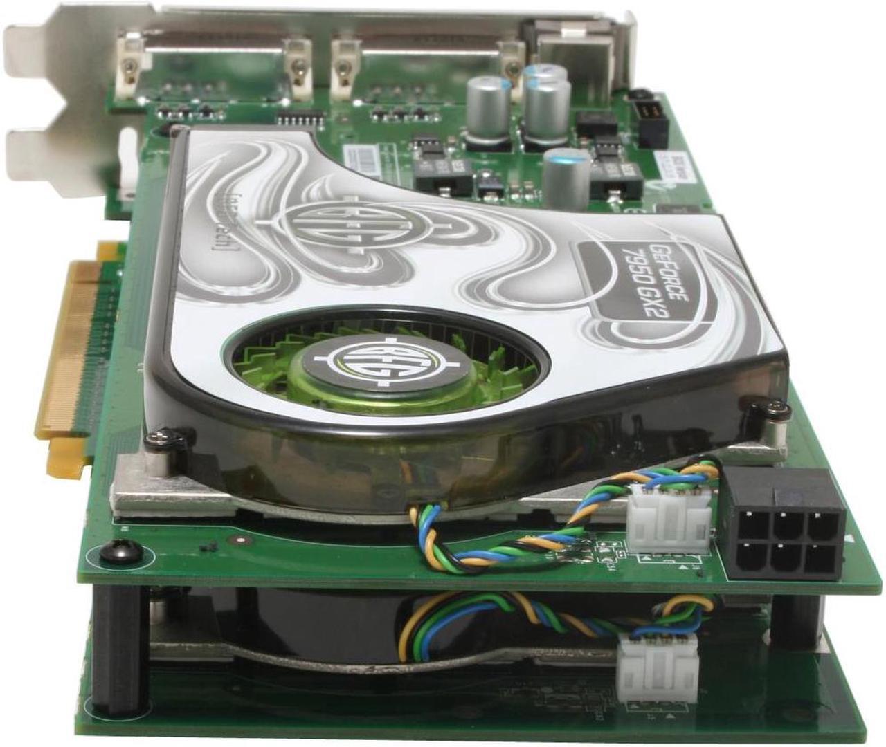 Alt view image 3 of 7 - BFG Tech GeForce 7950GX2 1GB GDDR3 PCI Express x16 SLI Support Graphics Card BFGR7950GX21GBEI