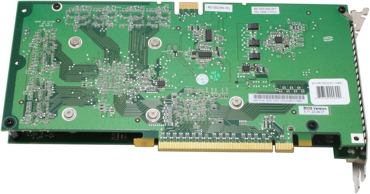 Alt view image 4 of 7 - BFG Tech GeForce 7950GX2 1GB GDDR3 PCI Express x16 SLI Support Graphics Card BFGR7950GX21GBEI