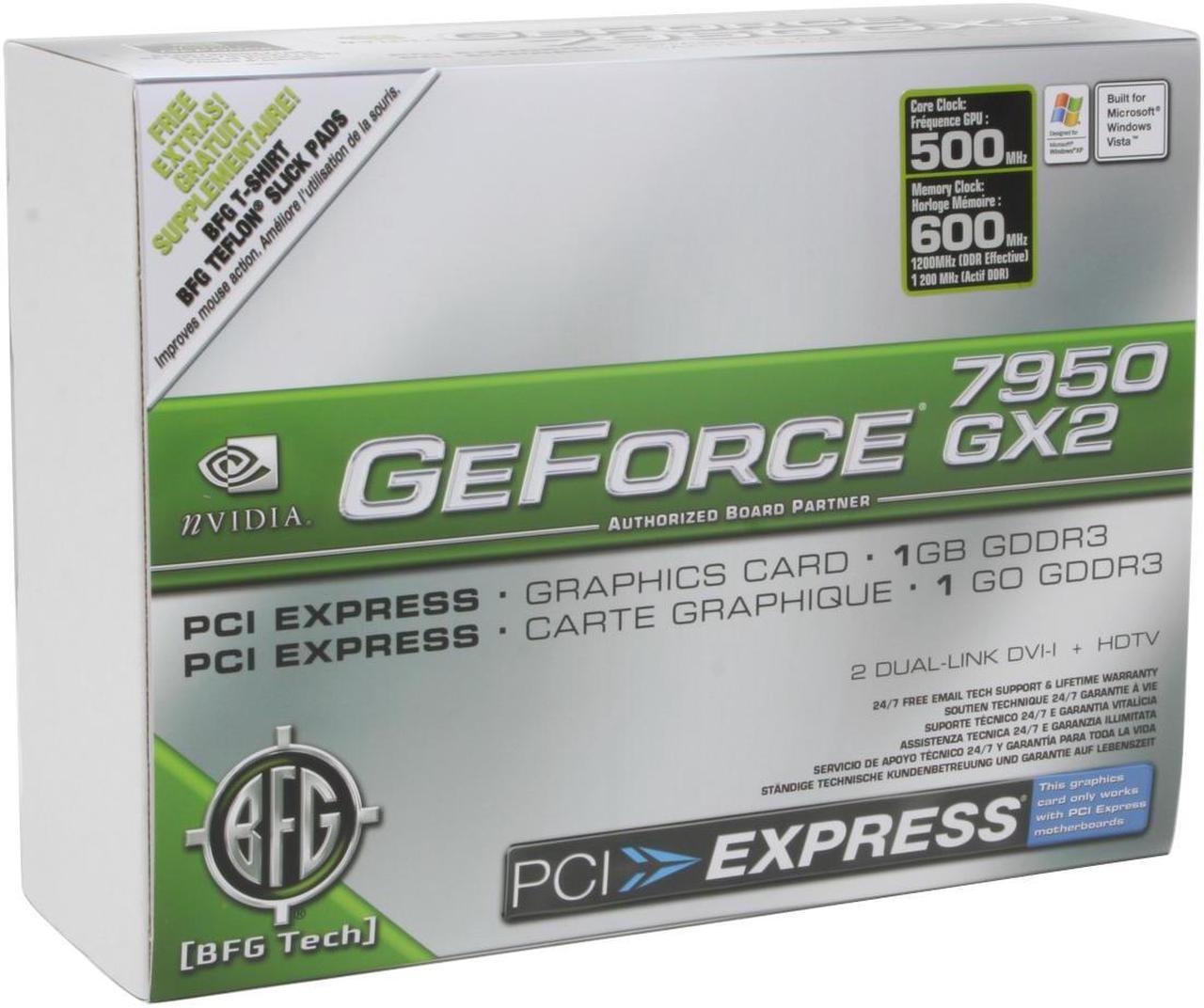 Alt view image 7 of 7 - BFG Tech GeForce 7950GX2 1GB GDDR3 PCI Express x16 SLI Support Graphics Card BFGR7950GX21GBEI