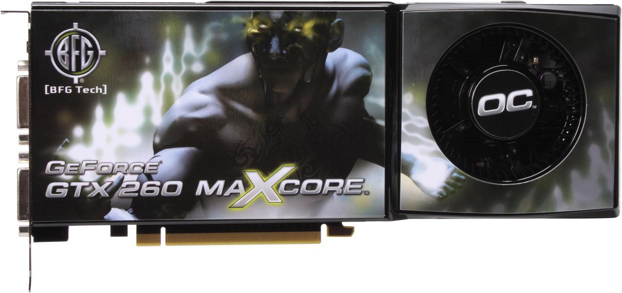Alt view image 3 of 6 - BFG Tech GeForce GTX 260 896MB GDDR3 PCI Express 2.0 x16 SLI Support Graphics Card BFGEGTX260MC896OCE