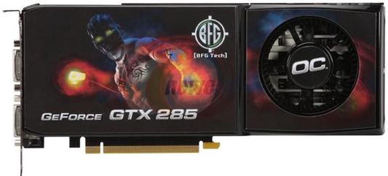 Alt view image 3 of 6 - BFG Tech GeForce GTX 285 1GB GDDR3 PCI Express 2.0 x16 SLI Support Graphics Card BFGEGTX2851024OCE