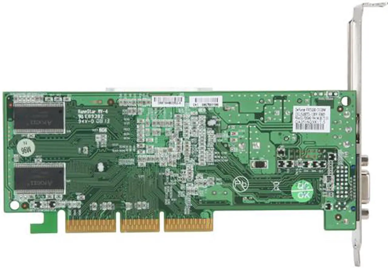 Alt view image 4 of 5 - CHAINTECH GeForce FX 5200 128MB DDR AGP 4X/8X Low Profile Graphics Card LA-FX20-H