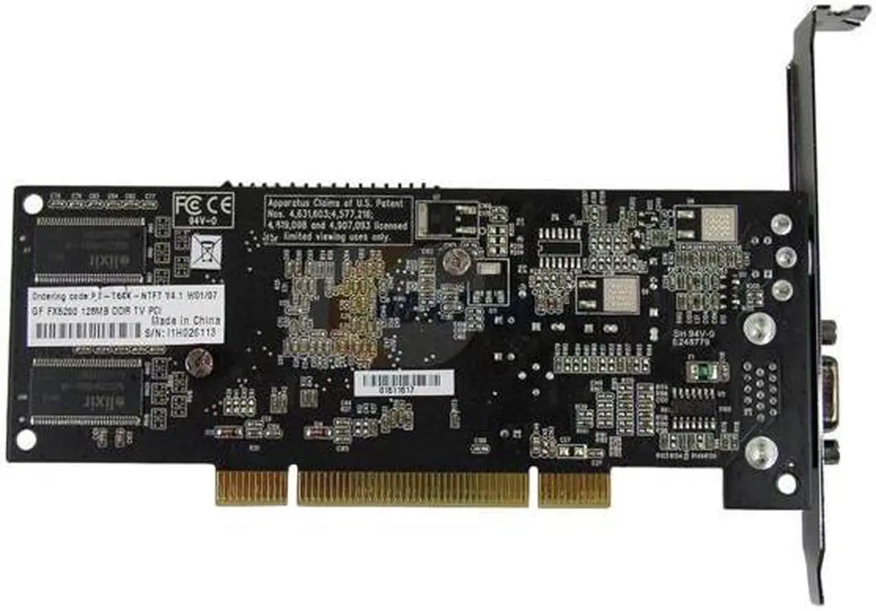 Alt view image 3 of 3 - XFX GeForce FX 5200 128MB DDR PCI Graphics Card PV-T64K-NT