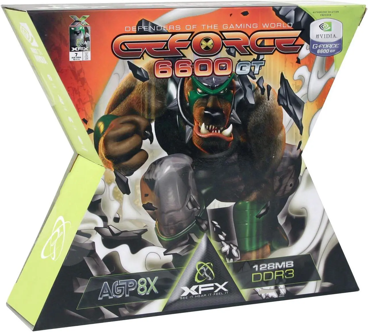 Alt view image 6 of 6 - XFX GeForce 6600GT 128MB GDDR3 AGP 4X/8X Graphics Card PVT43ANDF7