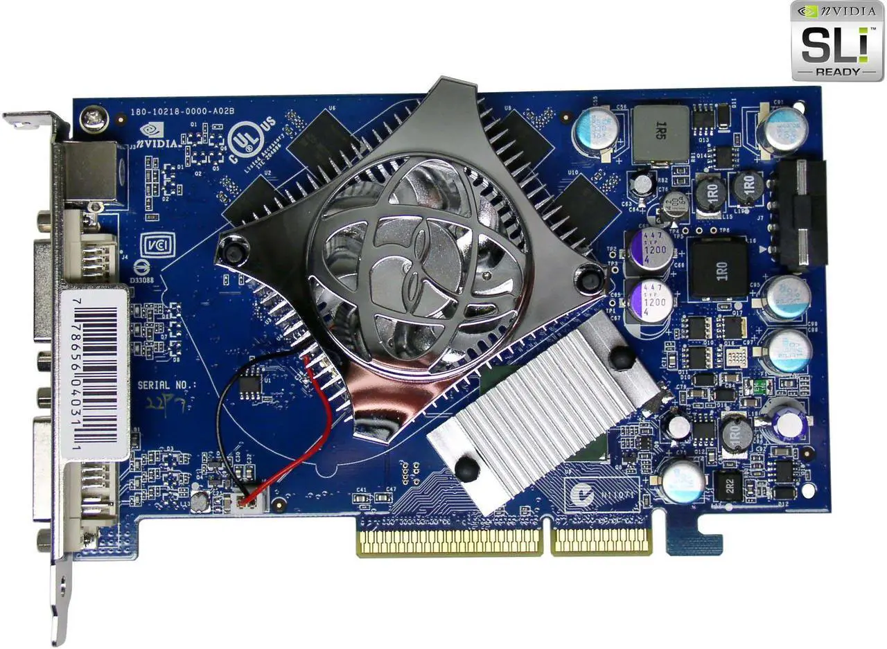 Alt view image 2 of 6 - XFX GeForce 6600GT 128MB GDDR3 AGP 4X/8X Graphics Card PVT43ANDF7