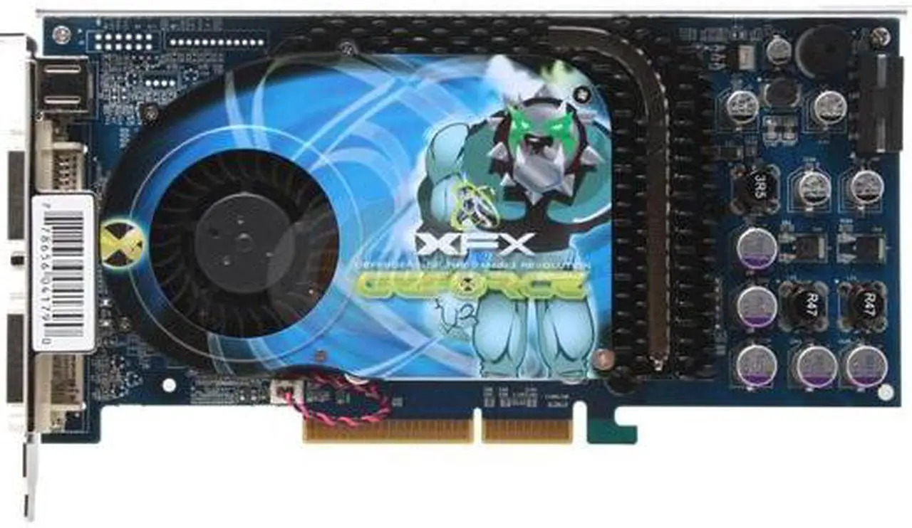 Alt view image 2 of 5 - XFX GeForce 6800GS 256MB GDDR3 AGP 4X/8X Graphics Card PVT40BUDF3