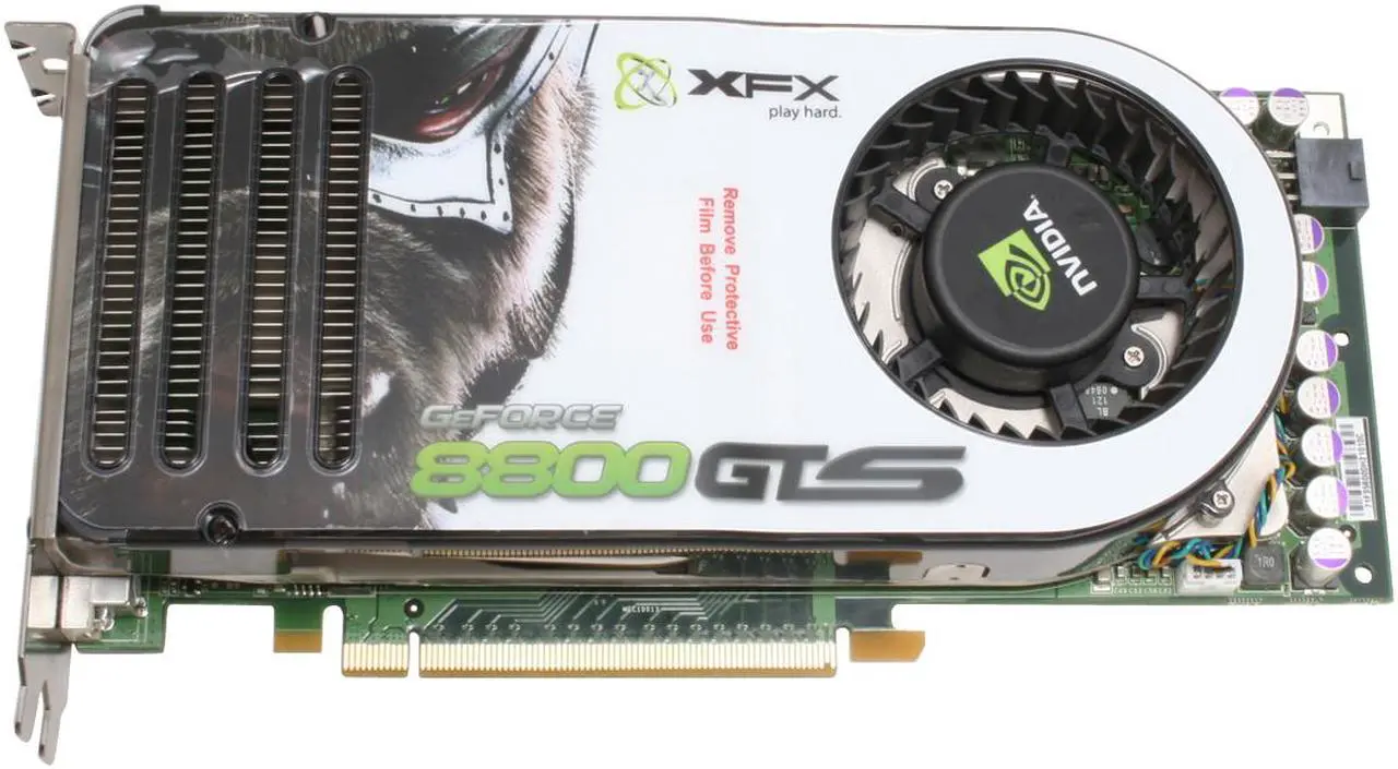 Alt view image 2 of 7 - XFX GeForce 8800 GTS 320MB GDDR3 PCI Express x16 SLI Support Graphics Card PVT80GGHF4