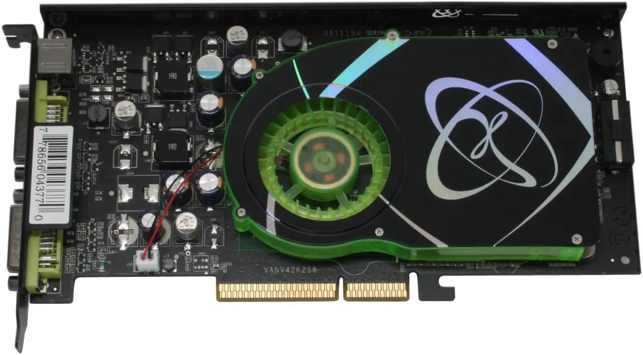 Alt view image 2 of 7 - XFX GeForce 7900GS 256MB GDDR3 AGP 4X/8X Graphics Card PVT71KUDF3
