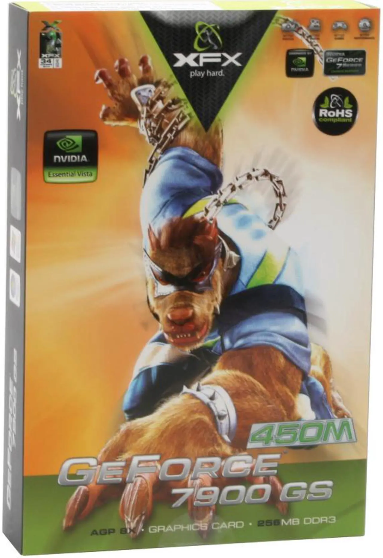 Alt view image 7 of 7 - XFX GeForce 7900GS 256MB GDDR3 AGP 4X/8X Graphics Card PVT71KUDF3