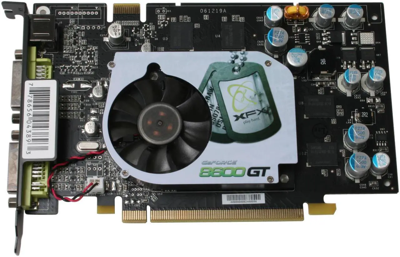 Alt view image 2 of 6 - XFX GeForce 8600 GT 256MB GDDR3 PCI Express x16 SLI Support Graphics Card PVT84JUDF3