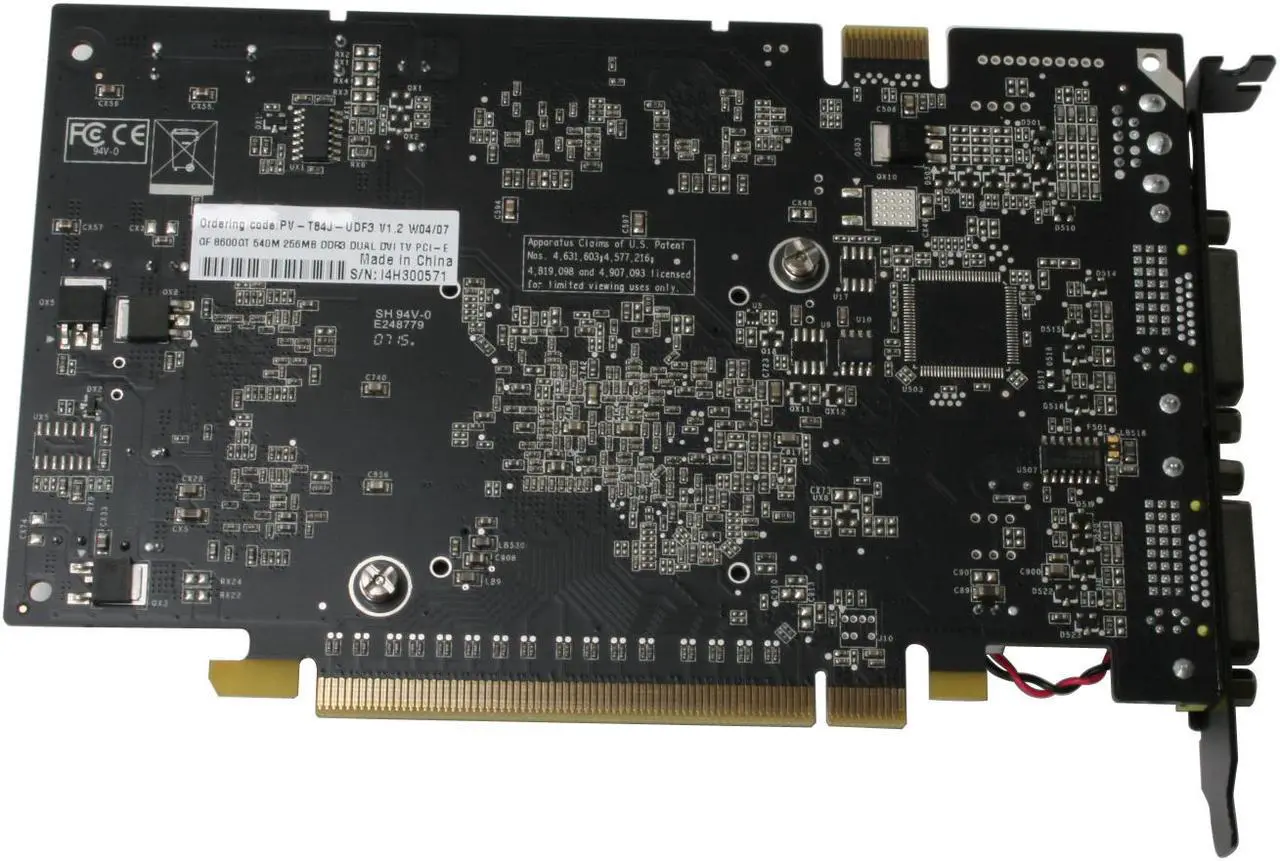 Alt view image 3 of 6 - XFX GeForce 8600 GT 256MB GDDR3 PCI Express x16 SLI Support Graphics Card PVT84JUDF3