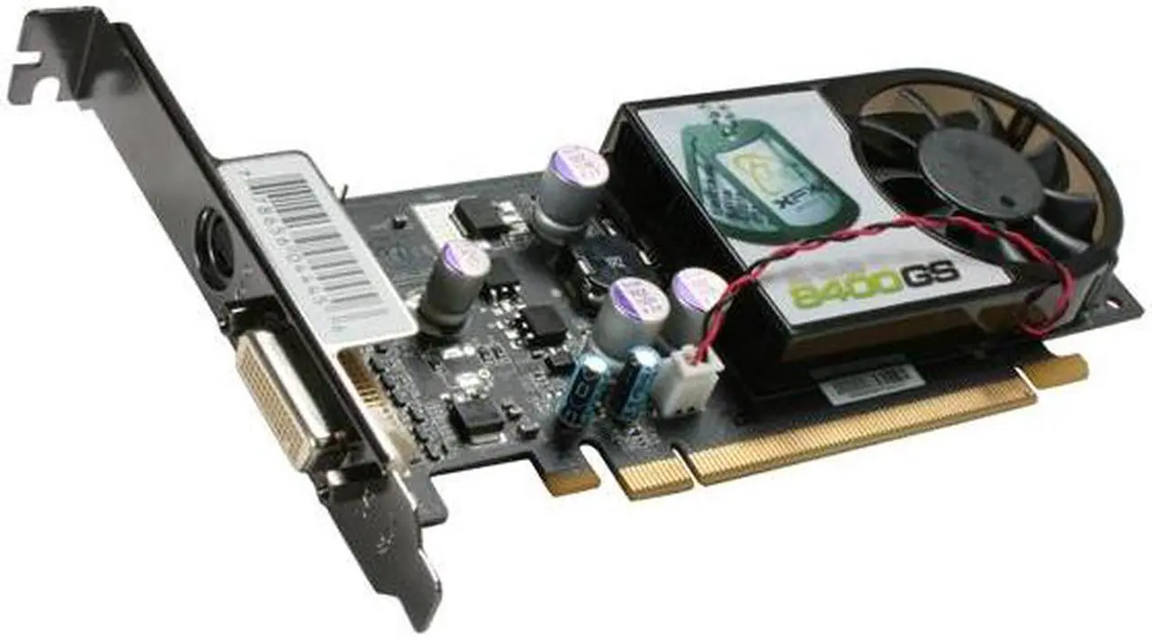 Main image of XFX PVT86SWML4 GeForce 8400GS 256MB 64-bit GDDR2 PCI Express x16 HDCP Ready Low Profile Ready Video Card