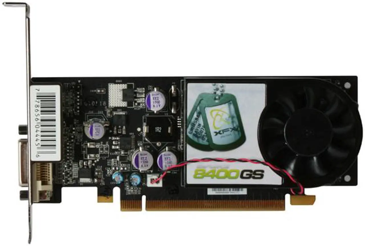 Alt view image 2 of 5 - XFX PVT86SWML4 GeForce 8400GS 256MB 64-bit GDDR2 PCI Express x16 HDCP Ready Low Profile Ready Video Card