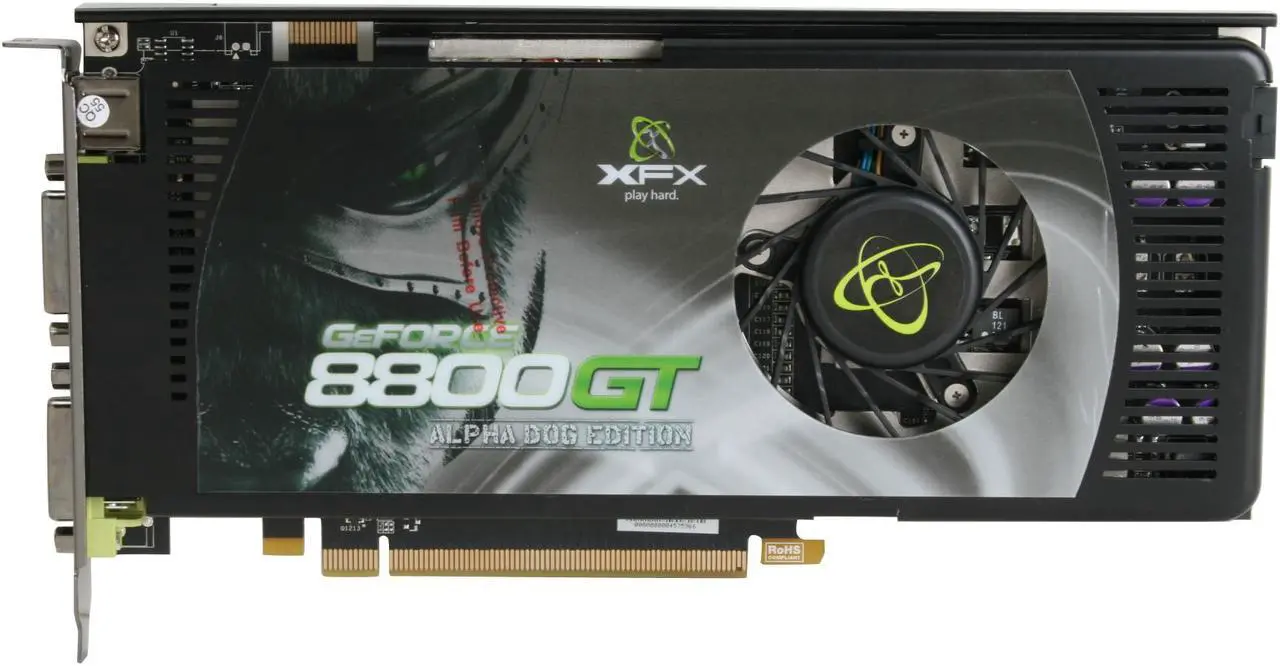Alt view image 3 of 7 - XFX GeForce 8800 GT 256MB GDDR3 PCI Express 2.0 x16 SLI Support Graphics Card PVT88PUDF4