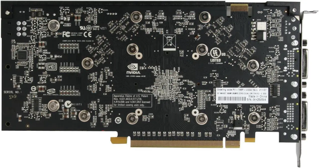 Alt view image 4 of 7 - XFX GeForce 8800 GT 256MB GDDR3 PCI Express 2.0 x16 SLI Support Graphics Card PVT88PUDF4