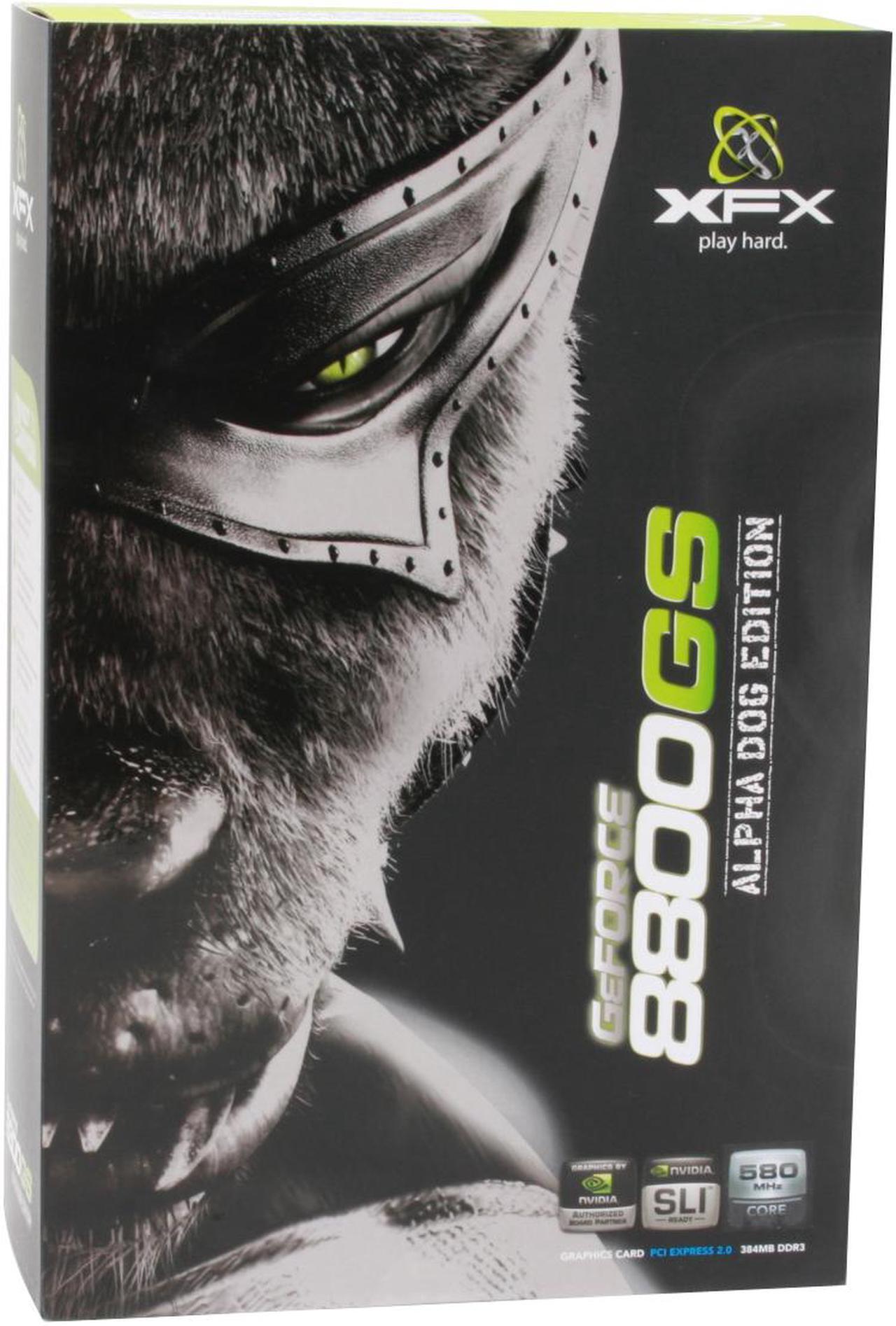 Alt view image 8 of 8 - XFX GeForce 8800 GS 384MB GDDR3 PCI Express 2.0 x16 SLI Support Graphics Card PVT88SFDF4