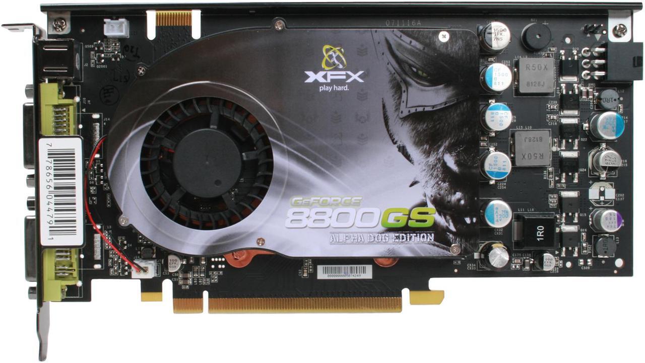 Alt view image 3 of 8 - XFX GeForce 8800 GS 384MB GDDR3 PCI Express 2.0 x16 SLI Support Graphics Card PVT88SFDF4