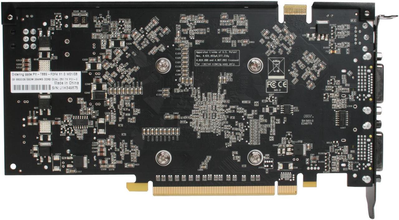 Alt view image 4 of 8 - XFX GeForce 8800 GS 384MB GDDR3 PCI Express 2.0 x16 SLI Support Graphics Card PVT88SFDF4