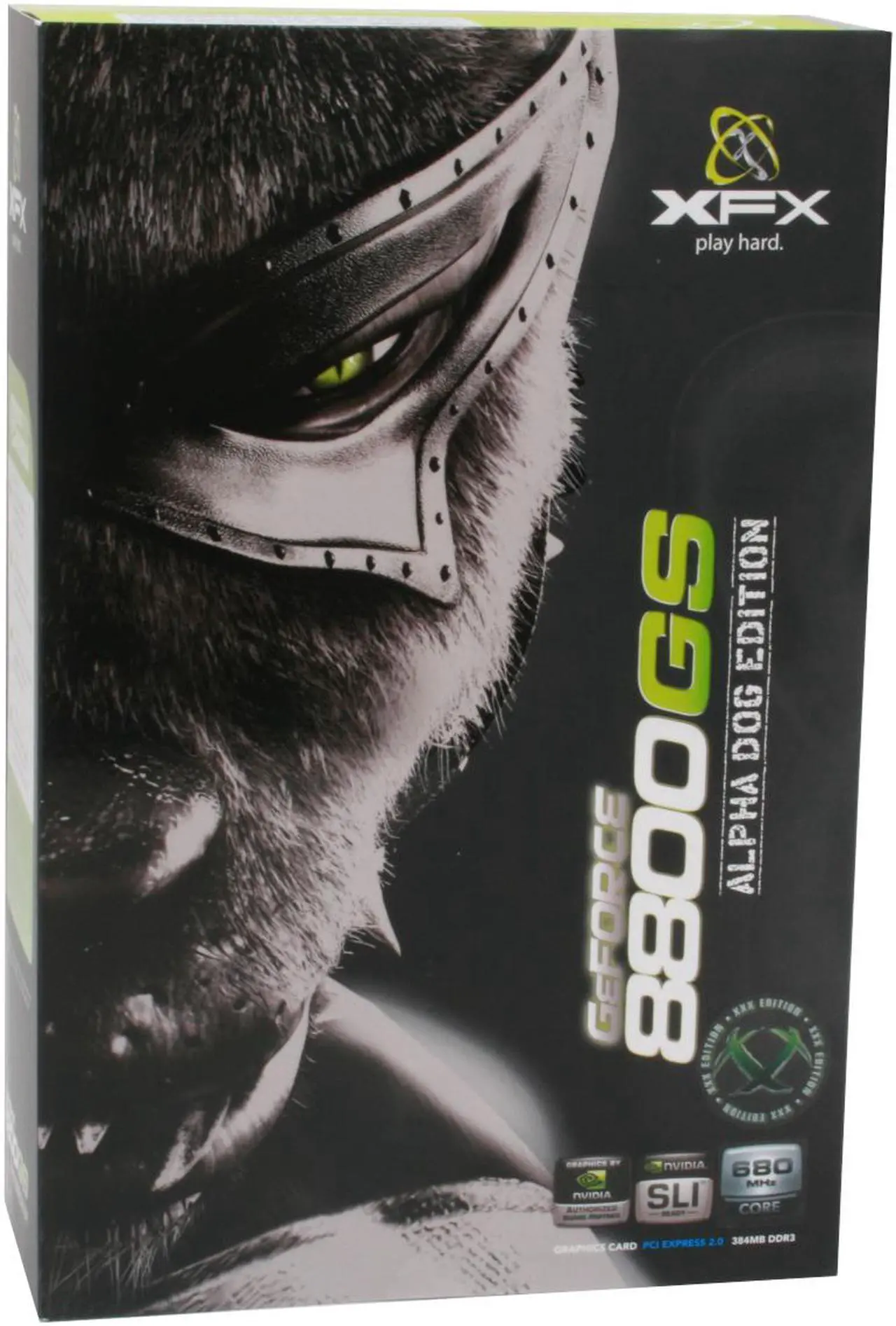 Alt view image 8 of 8 - XFX PVT88SFDD4 GeForce 8800GS XXX 384MB 192-bit GDDR3 PCI Express 2.0 x16 HDCP Ready SLI Supported Video Card
