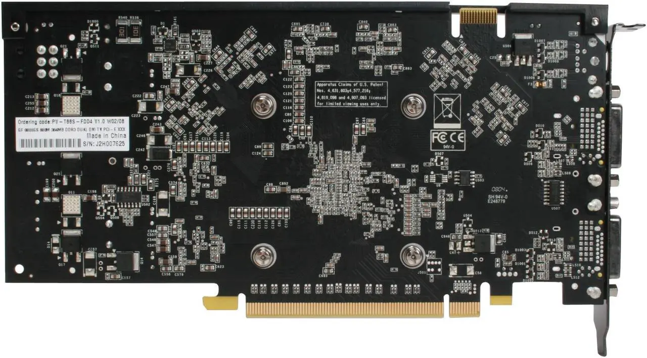 Alt view image 4 of 8 - XFX PVT88SFDD4 GeForce 8800GS XXX 384MB 192-bit GDDR3 PCI Express 2.0 x16 HDCP Ready SLI Supported Video Card