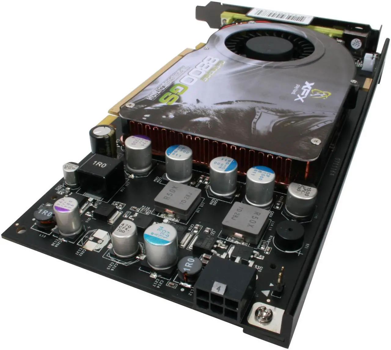 Alt view image 5 of 8 - XFX PVT88SFDD4 GeForce 8800GS XXX 384MB 192-bit GDDR3 PCI Express 2.0 x16 HDCP Ready SLI Supported Video Card