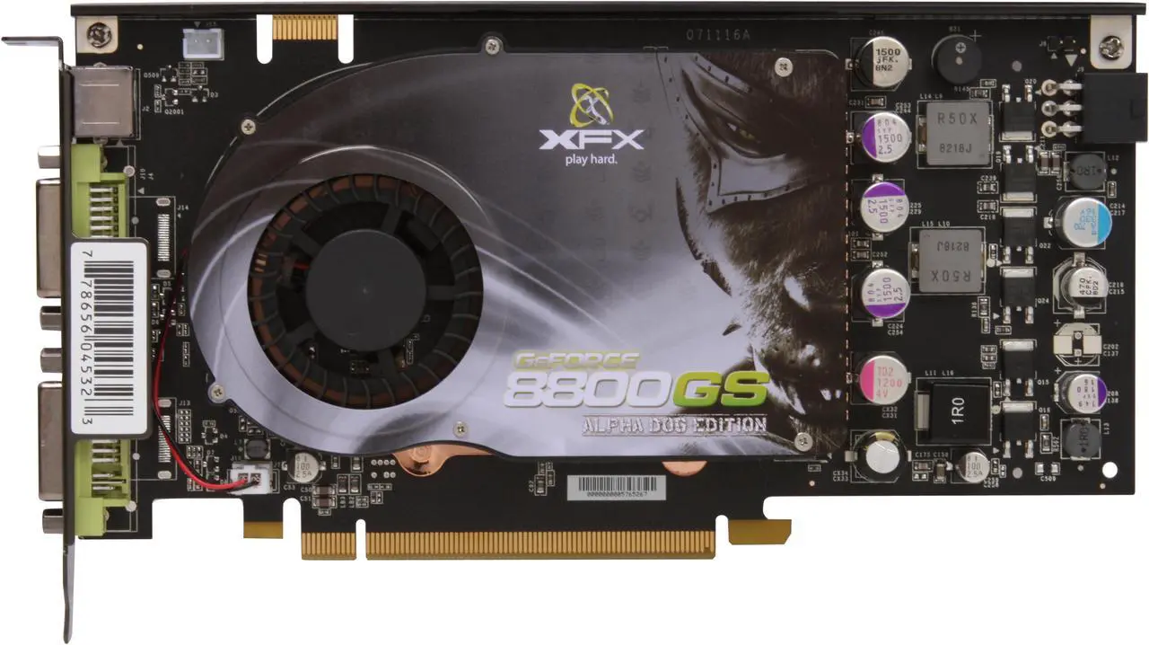 Alt view image 3 of 7 - XFX PVT88SFDDU GeForce 8800 GS XXX 384MB 192-bit GDDR3 PCI Express 2.0 x16 HDCP Ready SLI Supported Video Card
