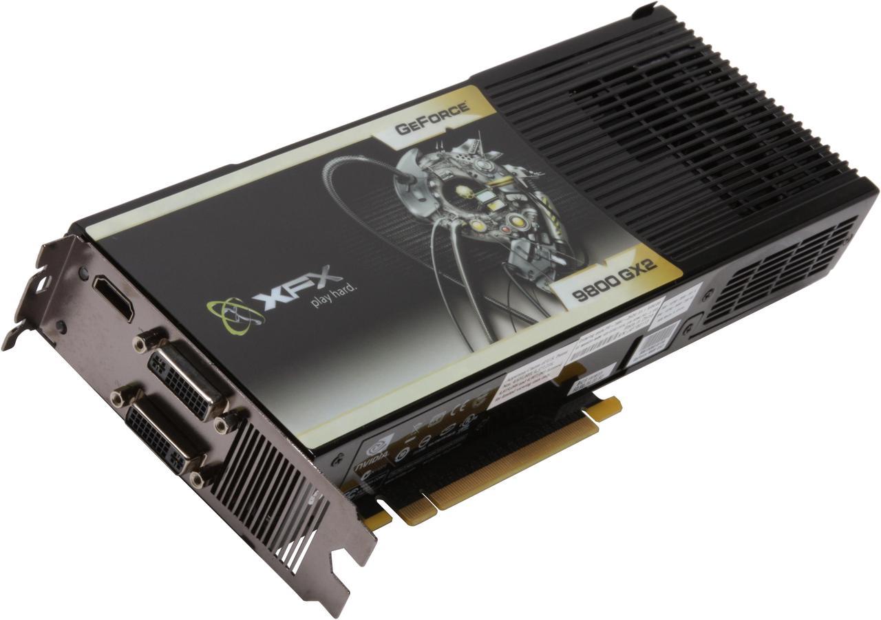 XFX GeForce 9800 GX2 1GB GDDR3 PCI Express 2.0 x16 SLI Support Video Card PVT98UZHDU