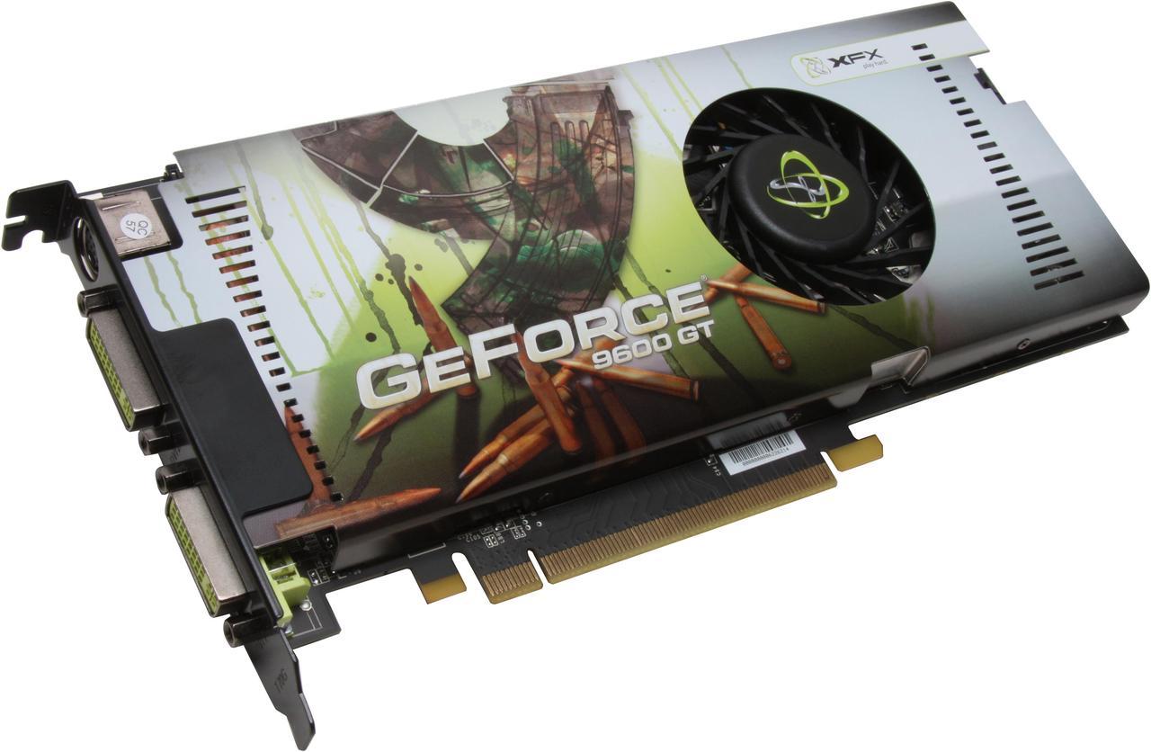 XFX GeForce 9600 GT 512MB GDDR3 PCI Express 2.0 x16 SLI Support Video Card PVT96GYDF4