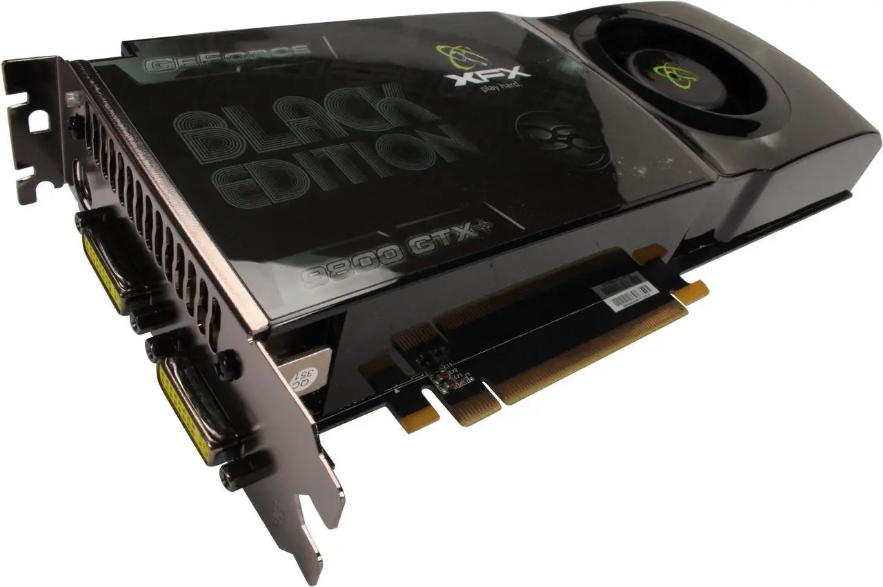 XFX PVT98WYDBF GeForce 9800 GTX+ Black Edition 512MB 256-bit GDDR3 PCI ...