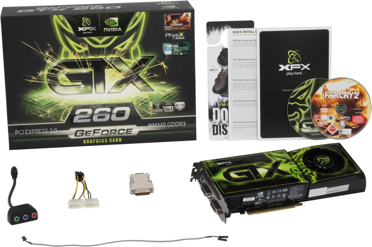 Alt view image 6 of 6 - XFX GX260NADFF GeForce GTX 260 Core 216 896MB 448-bit GDDR3 PCI Express 2.0 x16 HDCP Ready SLI Supported Video Card