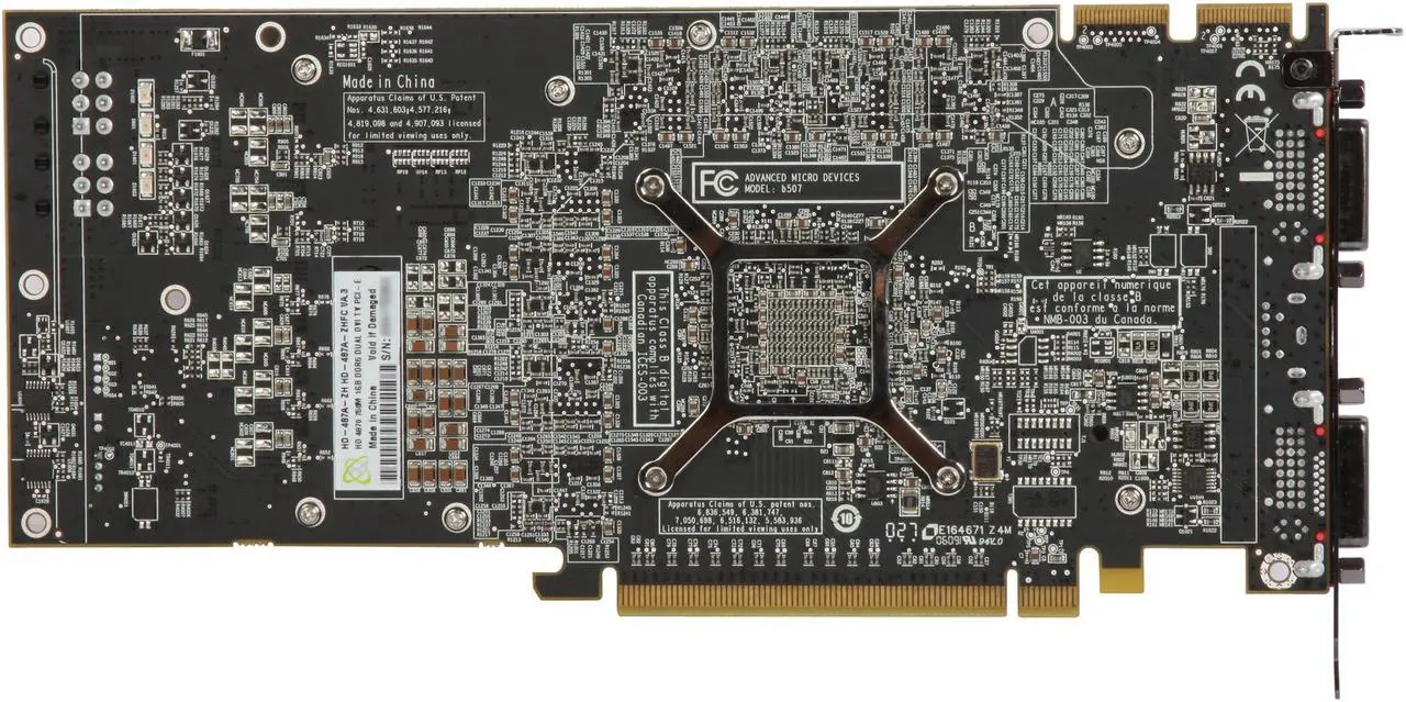 Alt view image 4 of 6 - XFX Radeon HD 4870 1GB GDDR5 PCI Express 2.0 x16 CrossFireX Support Graphics Card HD-487A-ZHFC