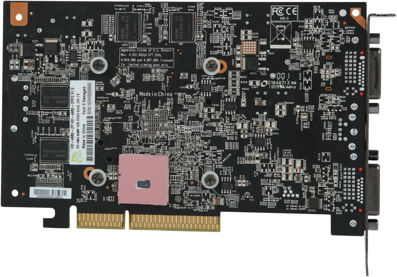Alt view image 4 of 6 - XFX Radeon HD 4650 1GB DDR2 AGP 8X Graphics Card HD-465X-ZPF2