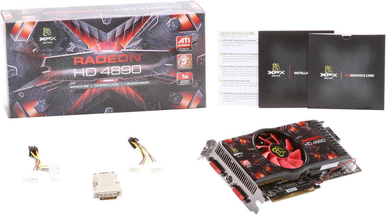 Alt view image 6 of 6 - XFX Radeon HD 4890 1GB GDDR5 PCI Express 2.0 x16 CrossFireX Support Graphics Card HD-489X-ZSFC