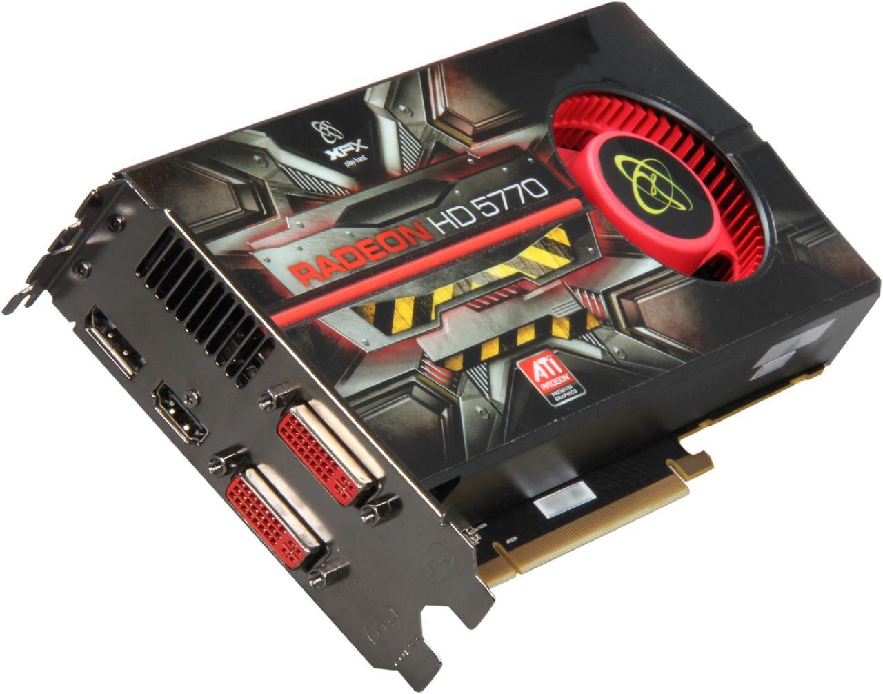 XFX Radeon HD 5770 (Juniper XT) 1GB GDDR5 PCI Express 2.1 x16 CrossFireX Support Video Card HD-577A-ZNFC