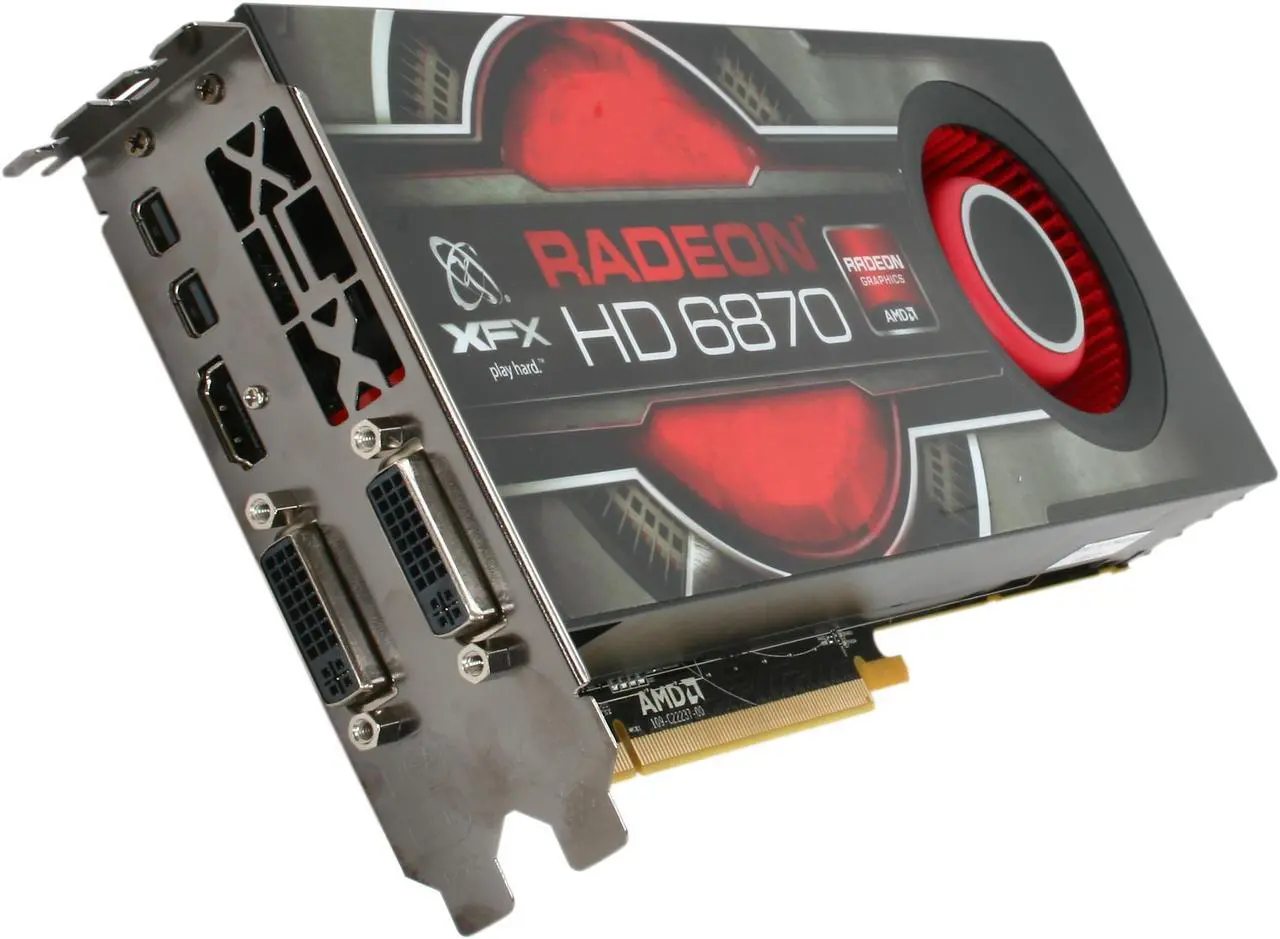 Main image of XFX Radeon HD 6870 1GB DDR5 PCI Express 2.1 x16 CrossFireX Support Graphics Card HD-687A-ZNFC