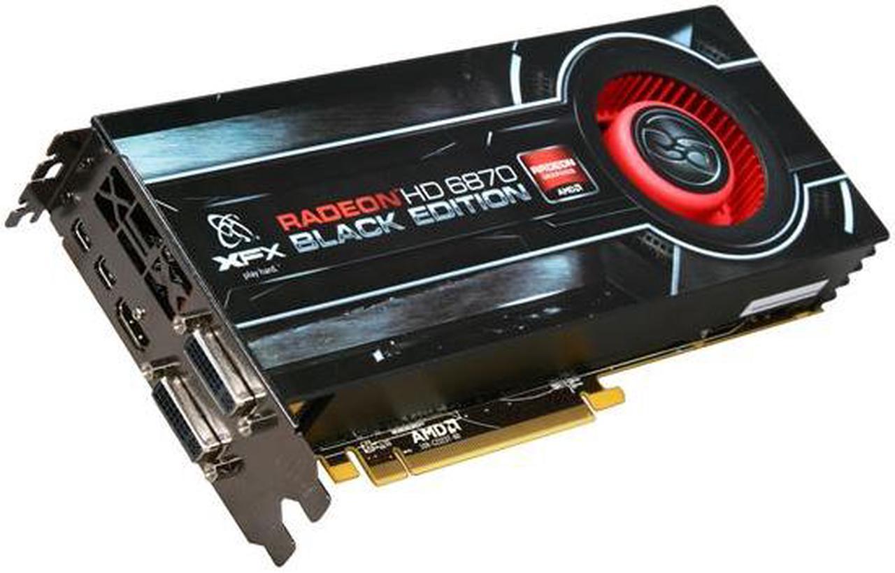 XFX HD-687A-ZNBC Radeon HD 6870 Black Edition 1GB 256-bit DDR5 PCI Express 2.1 x16 HDCP Ready Video Card with Eyefinity