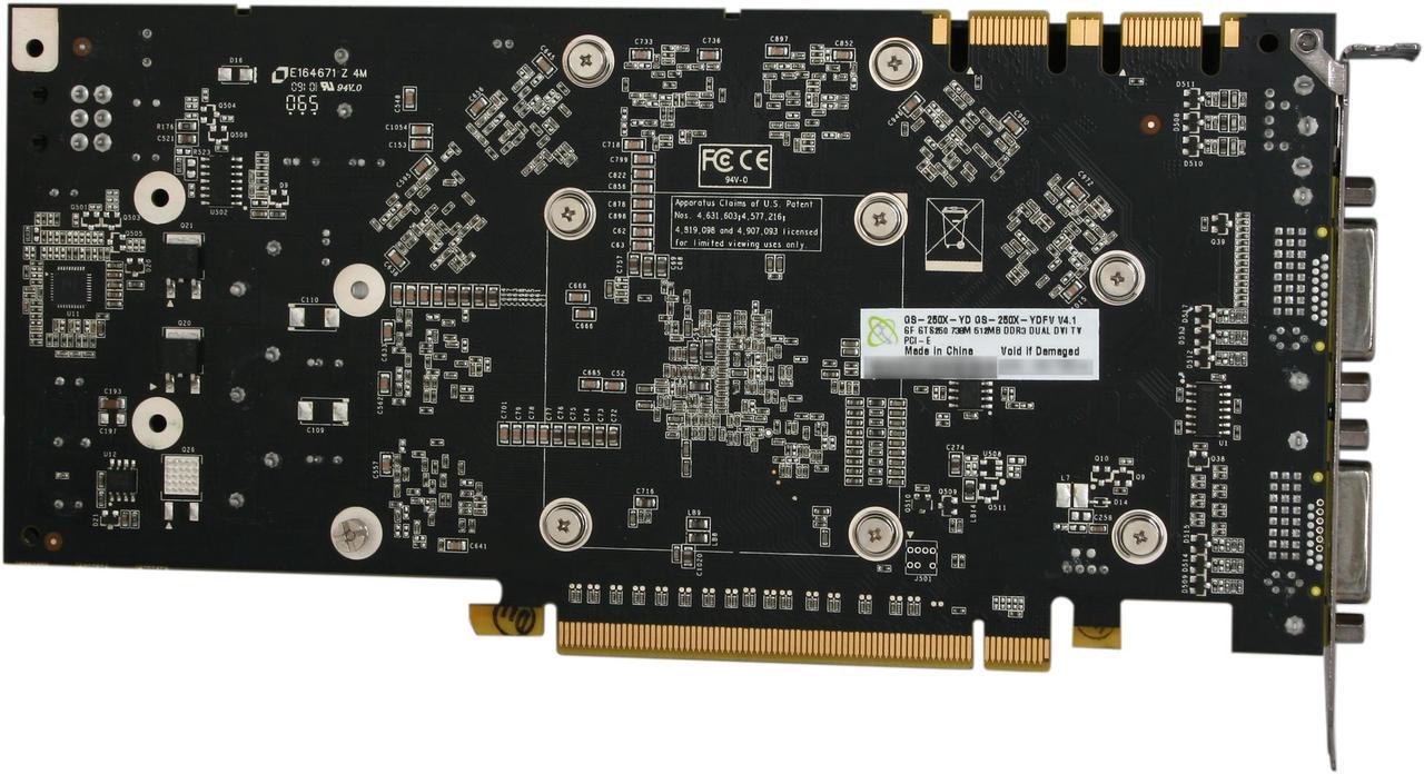 Alt view image 4 of 6 - XFX GeForce GTS 250 512MB DDR3 PCI Express 2.0 x16 SLI Support Graphics Card GS-250X-YDFV