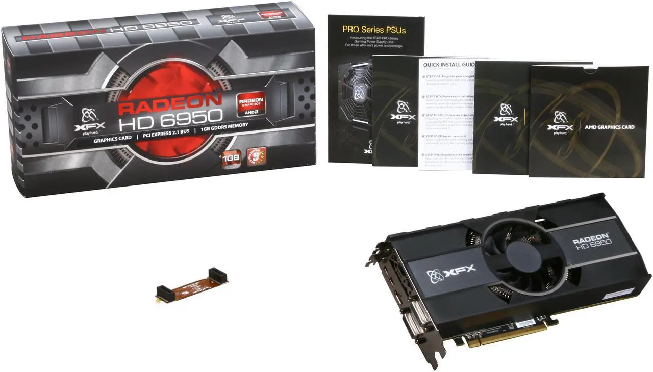 Alt view image 6 of 6 - XFX Radeon HD 6950 1GB GDDR5 PCI Express 2.1 x16 CrossFireX Support Graphics Card HD-695X-ZNFC