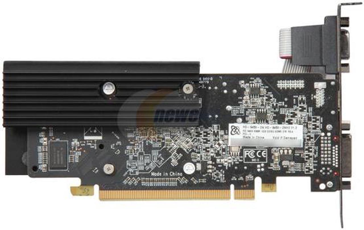 Alt view image 4 of 5 - XFX Radeon HD 6450 1GB DDR3 PCI Express 2.1 x16 Low Profile Ready Graphics Card HD-645X-ZNH2